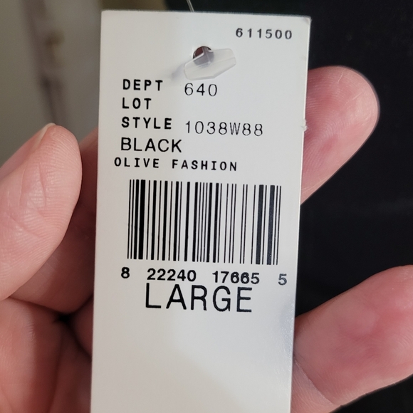 B.Wear Short Sleeve Size L Swirl Collar Blouse - Picture 10 of 13